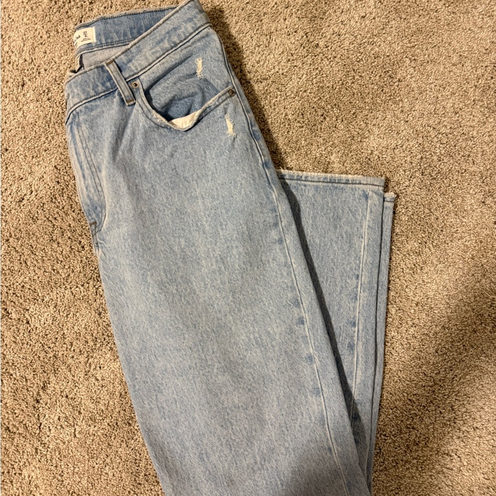 Abercrombie Curve Love 90s Straight Ultra High Rise Jeans